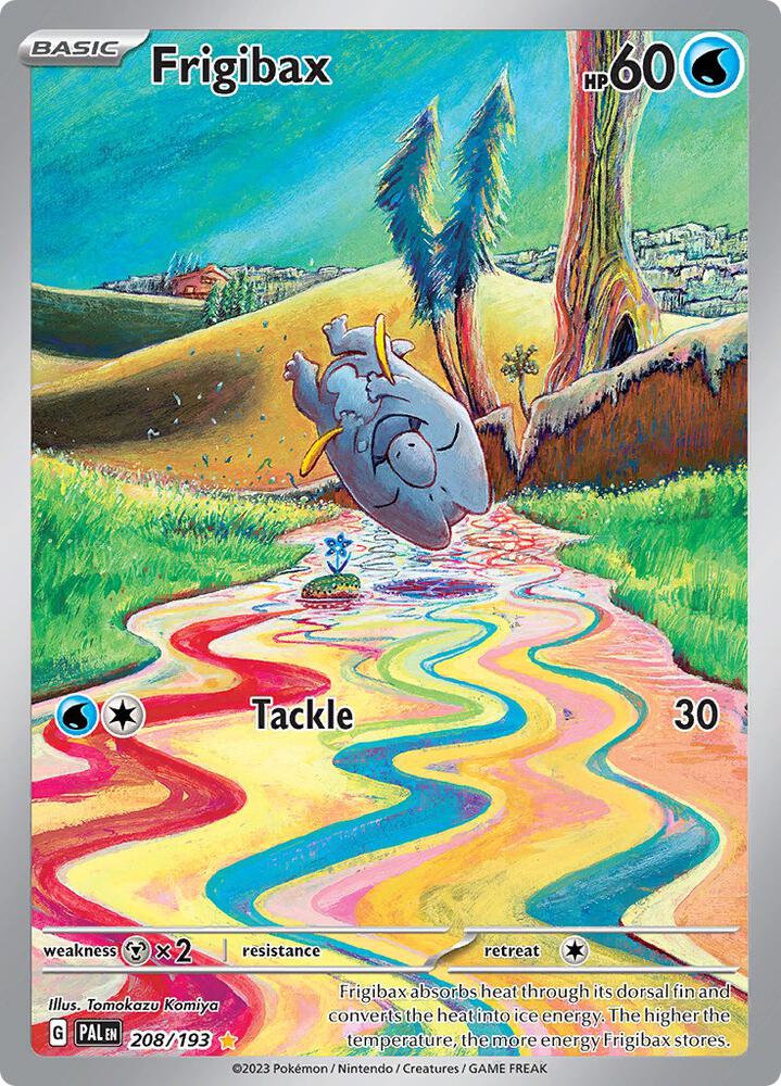 Frigibax Holo Illustration Rare SV02: Paldea Evolved 208/193 NM