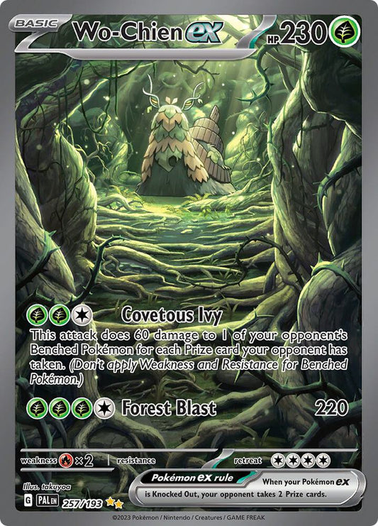 Wo-Chien ex Holo Special Illustration Rare SV02: Paldea Evolved 257/193 NM