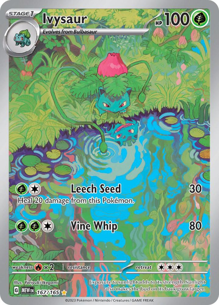Ivysaur Holo Illustration Rare SV: Scarlet & Violet 151 167/165 NM
