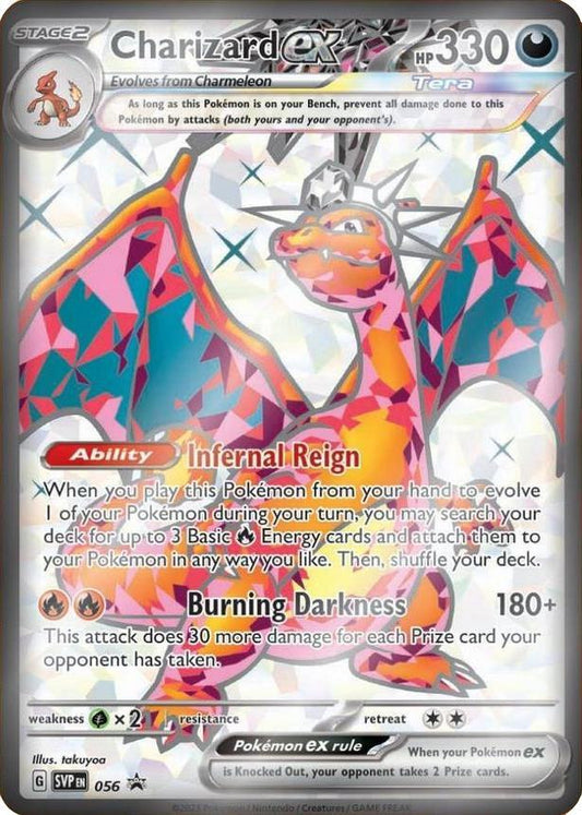 Front of Charizard ex 056 Pokémon card from SV: Scarlet & Violet Promo Cards