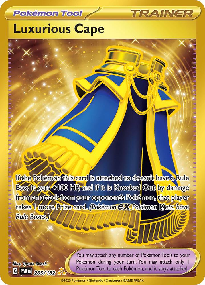 Luxurious Cape Holofoil Hyper Rare SV04: Paradox Rift 265/182 NM
