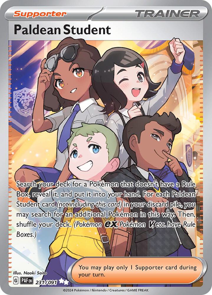Paldean Student Holofoil Ultra Rare SV: Paldean Fates 231/091 NM