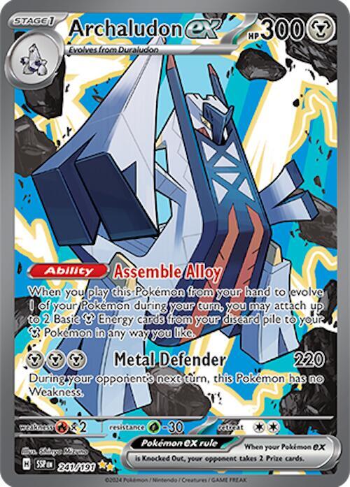 Archaludon ex Holo Special Illustration Rare SV08: Surging Sparks 241/191 NM