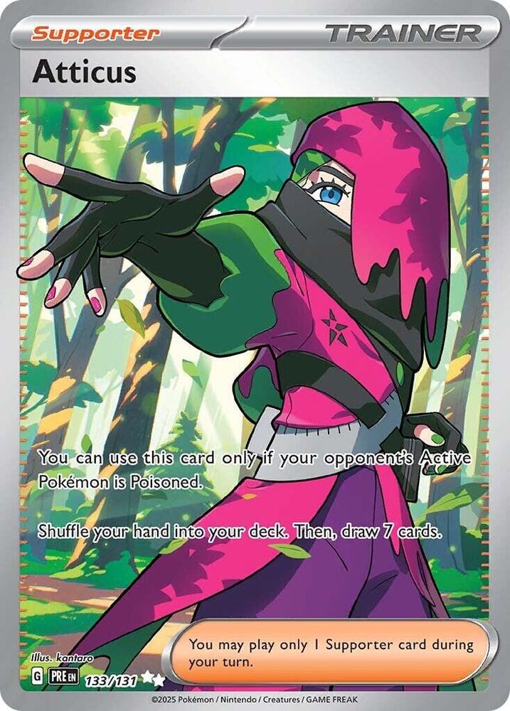 Atticus Holofoil Ultra Rare SV: Prismatic Evolutions 133/131 NM