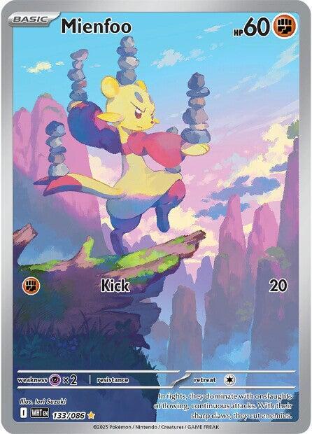 Mienfoo Holo Illustration Rare SV: White Flare 133/086 NM