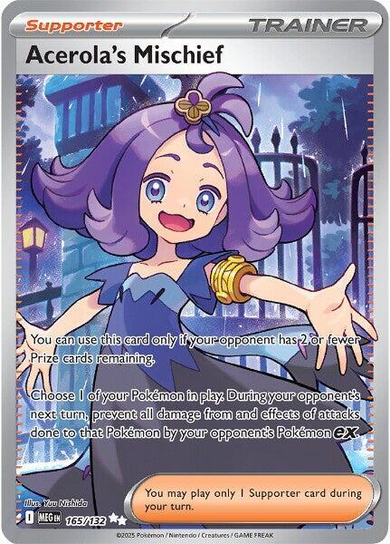 Acerola's Mischief Holo Ultra Rare ME01: Mega Evolution 165/132 NM