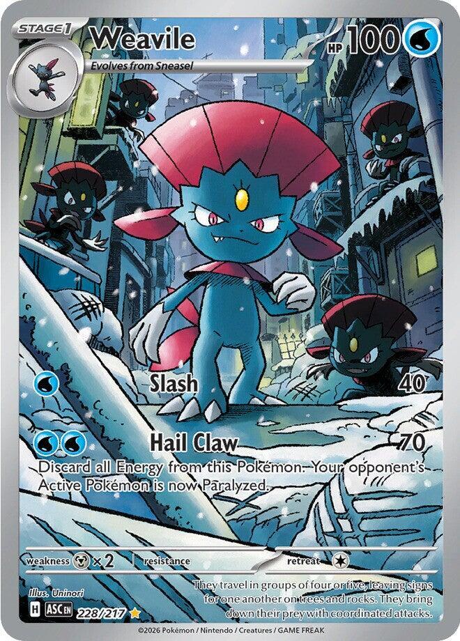 Weavile Holo Illustration Rare ME: Ascended Heroes 228/217 NM