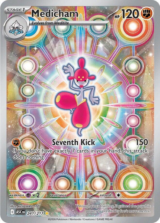 Medicham Holo Illustration Rare ME: Ascended Heroes 241/217 NM