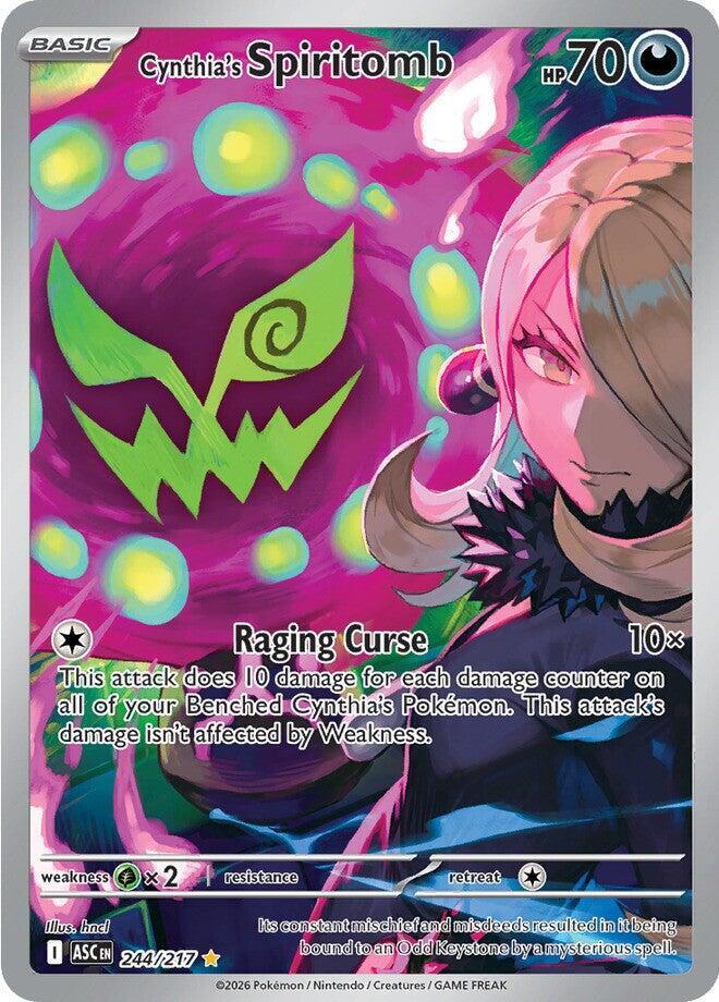 Cynthia's Spiritomb Holo Illustration Rare ME: Ascended Heroes 244/217 NM