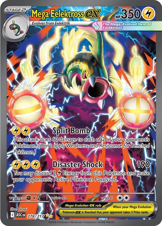 Mega Eelektross ex Holo Special Illustration Rare ME: Ascended Heroes 278/217 NM