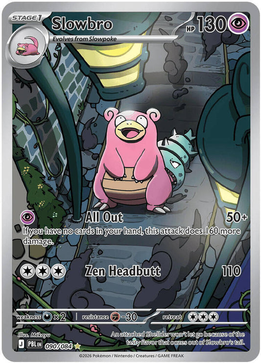 Slowbro Holo Illustration Rare ME05: Pitch Black 090/084 NM