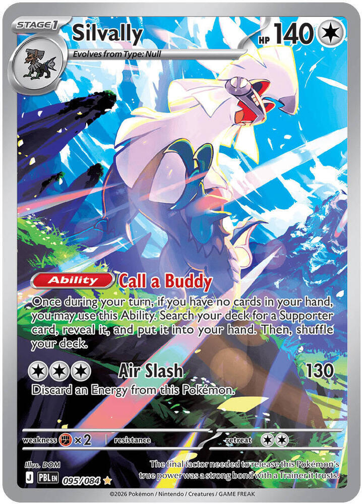 Silvally Holo Illustration Rare ME05: Pitch Black 095/084 NM