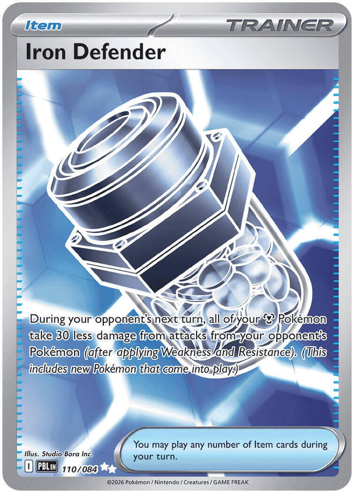 Iron Defender Holo Ultra Rare ME05: Pitch Black 110/084 NM