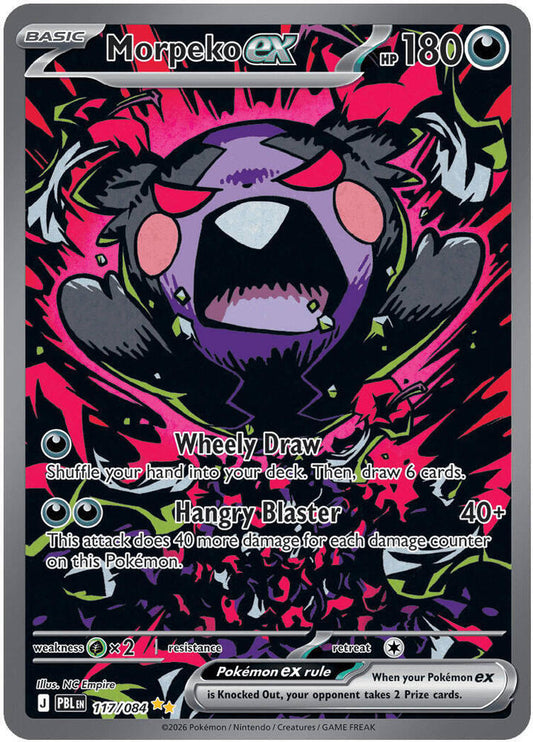 Morpeko ex Holo Special Illustration Rare ME05: Pitch Black 117/084 NM