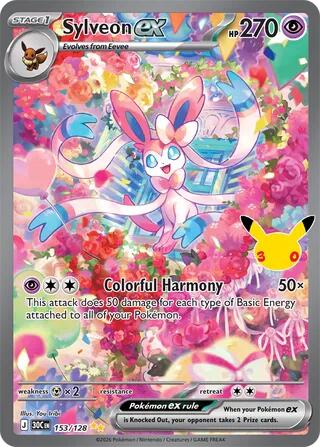 Sylveon ex Holo Special Illustration Rare ME: 30th Celebration 153/128 NM