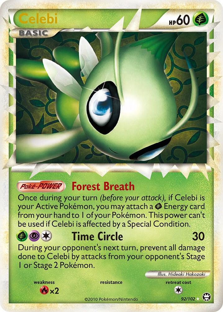 Celebi (Prime) Holo Ultra Rare Triumphant 92/102 NM