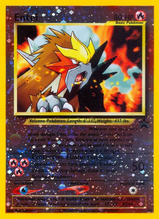 Entei Reverse Holo Promo WoTC Promo 34/53 NM