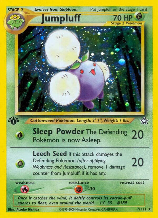 Jumpluff Unlimited Holo Holo Rare Neo Genesis 007/111 NM