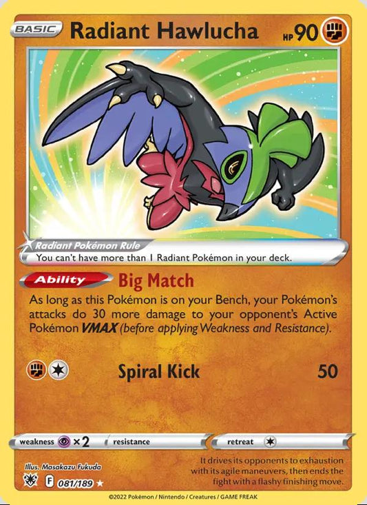 Image of Radiant Hawlucha Astral Radiance (ASR) #081