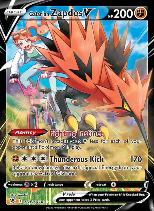 Image of Galarian Zapdos V Astral Radiance (ASR) #TG19