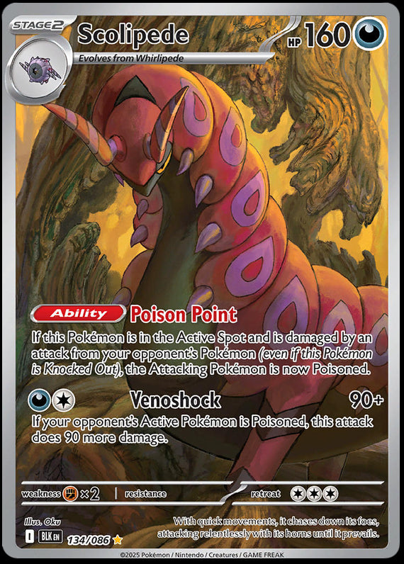 Image of Scolipede Black Bolt (BLK) #134