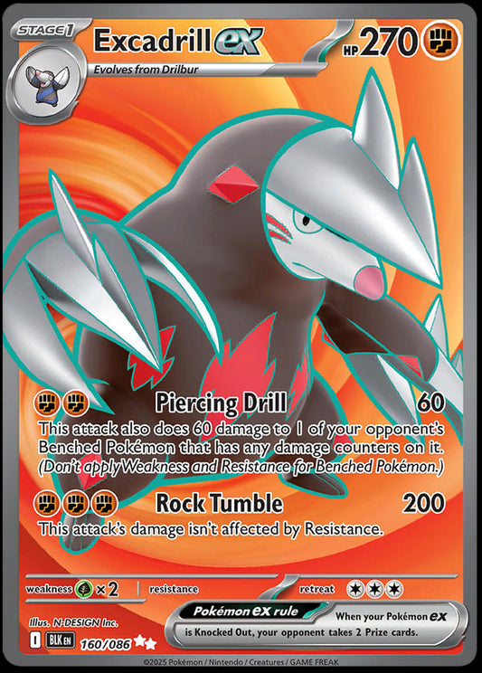 Image of Excadrill ex Black Bolt (BLK) #160
