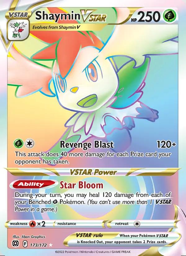 Image of Shaymin VSTAR Brilliant Stars (BRS) #173