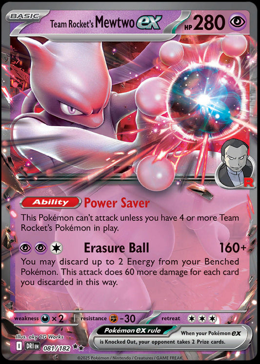 Image of Team Rockets Mewtwo ex Destined Rivals (DRI) #081