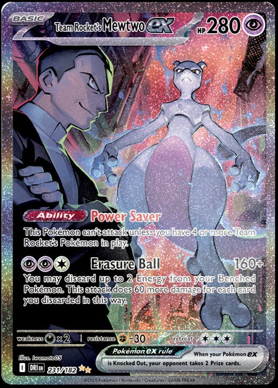 Image of Team Rockets Mewtwo ex Destined Rivals (DRI) #231