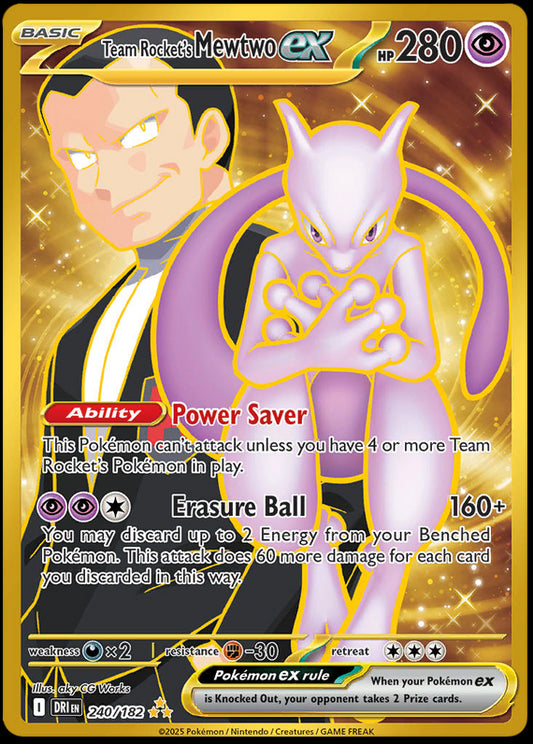 Image of Team Rockets Mewtwo ex Destined Rivals (DRI) #240