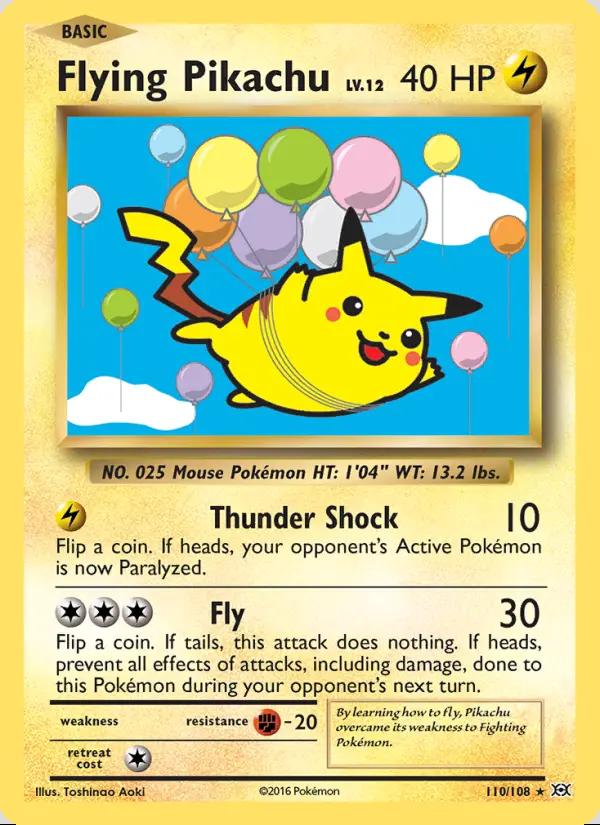 Image of Flying Pikachu Evolutions (EVO) #110