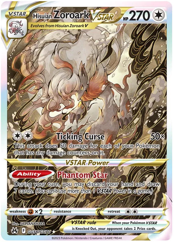 Hisuian Zoroark VSTAR GG56/GG70 Crown Zenith