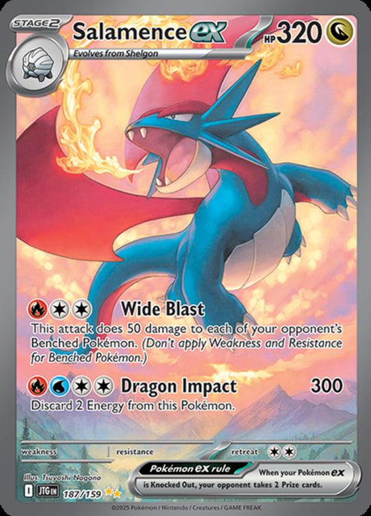 Image of Salamence ex Journey Together (JTG) #187