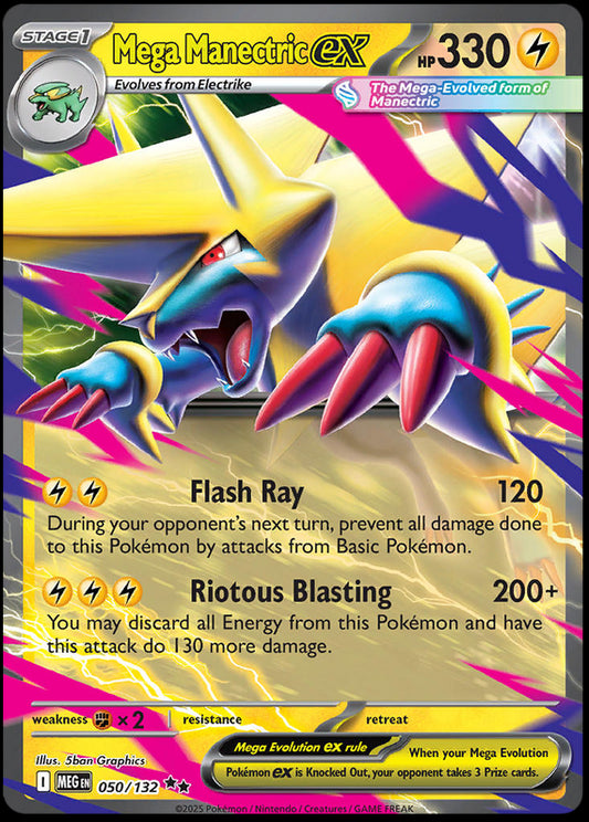 Image of Mega Manectric ex Mega Evolution (MEG) #50