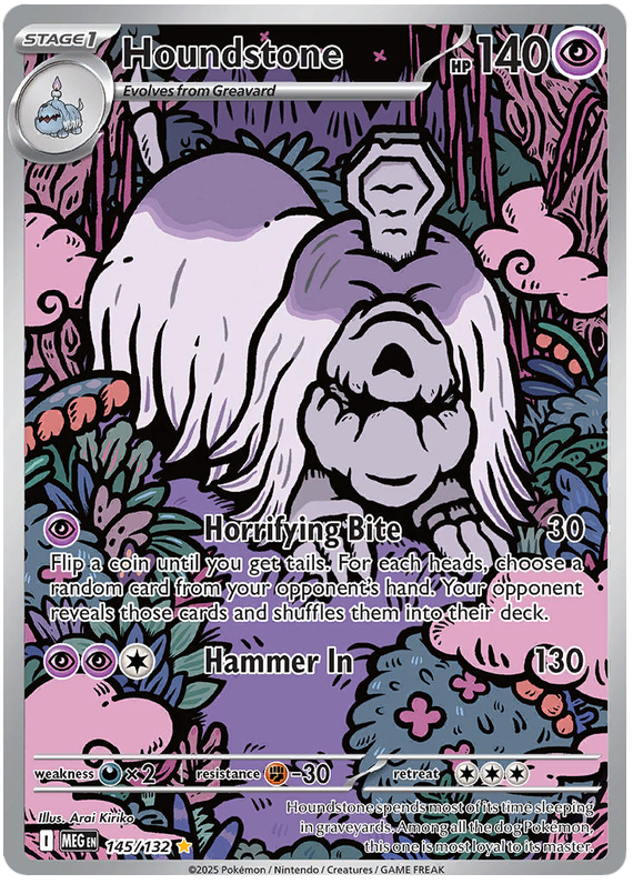 Image of Houndstone Mega Evoloution (MEG) #145