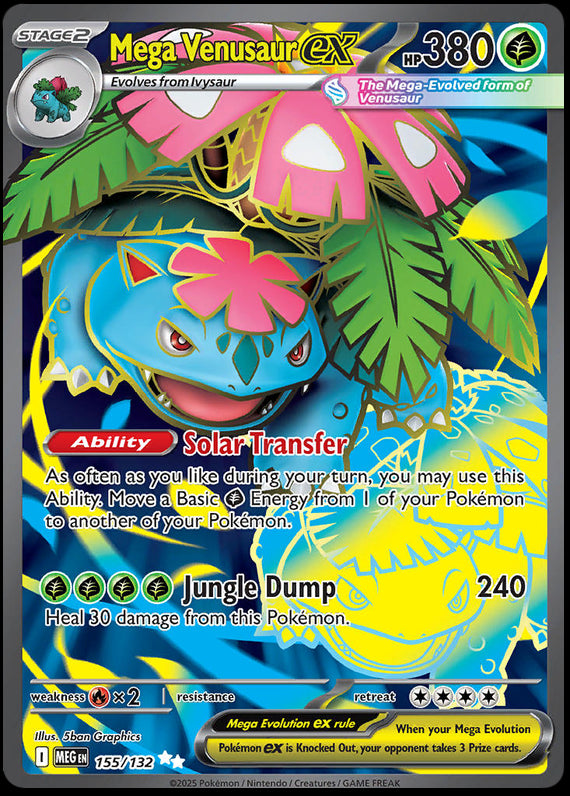 Image of Mega Venusaur ex Mega Evoloution (MEG) #155