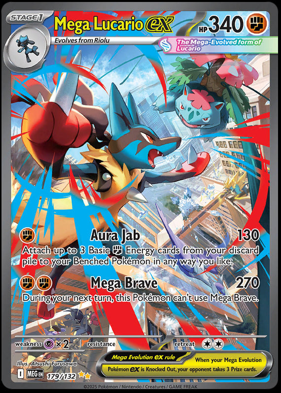 Image of Mega Lucario ex Mega Evoloution (MEG) #179