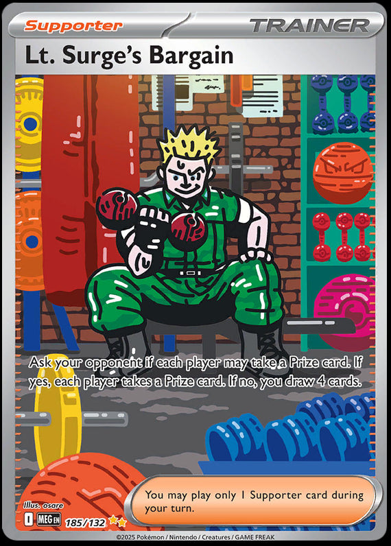 Image of Lt. Surges Bargain Mega Evoloution (MEG) #185