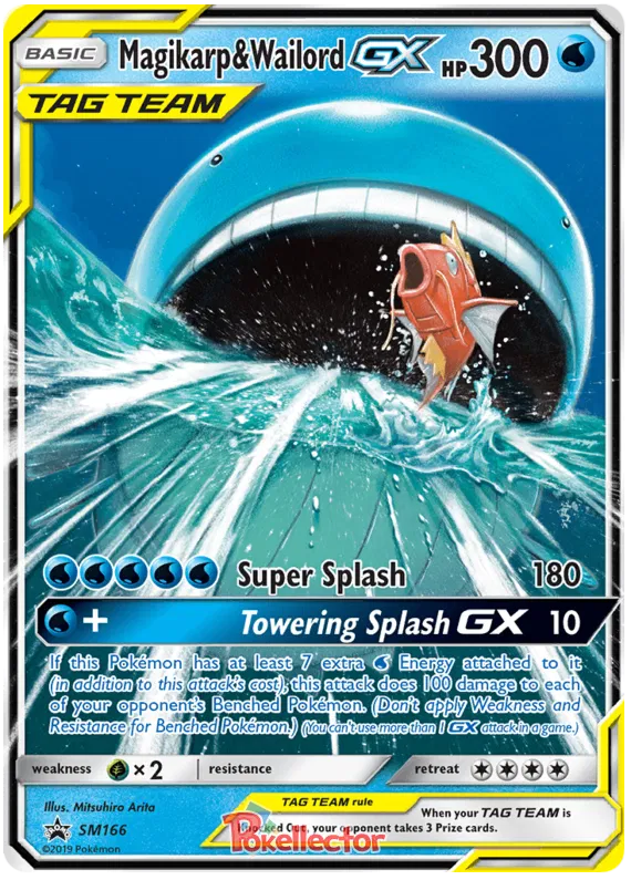 Magikarp and Wailord GX Black star Promo SM166