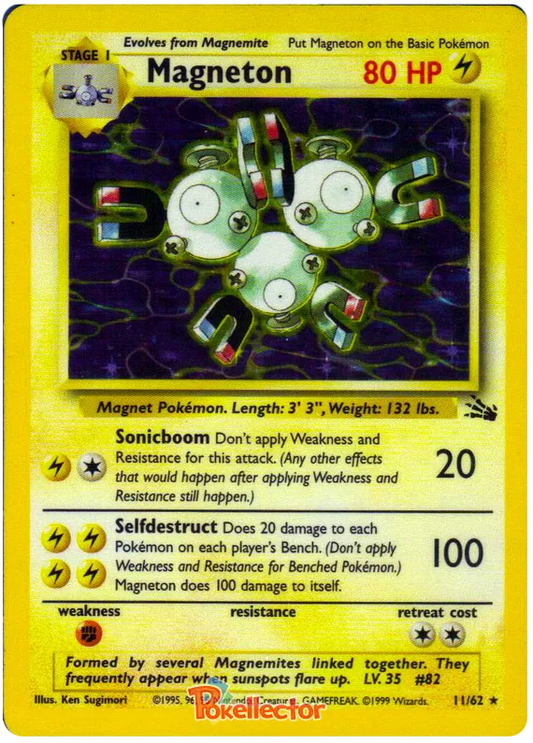 Magneton Holo 11/62 Fossil Set Unlimited