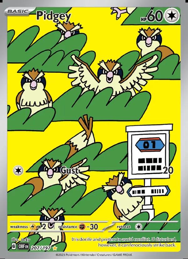 Image of Pidgey Obsidian Flames (OBF) #207