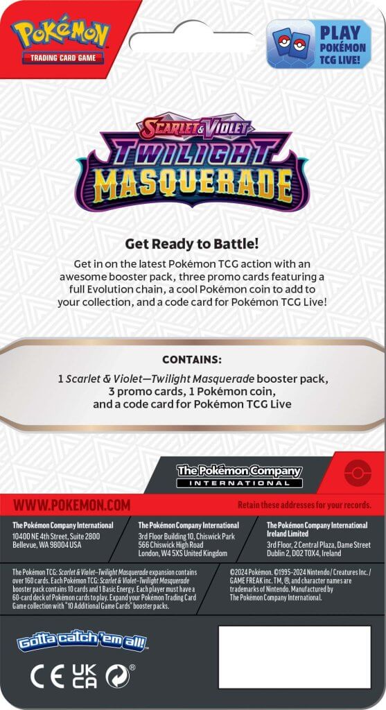 Pokémon TCG - Twilight Masquerade Checklane Blister
