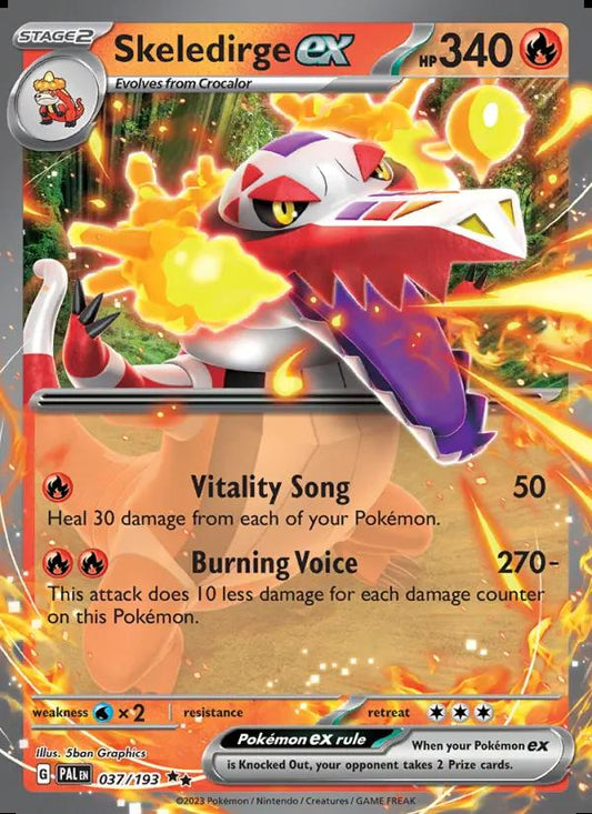 Image of Skeledirge ex Paldea Evolved (PAL) #037