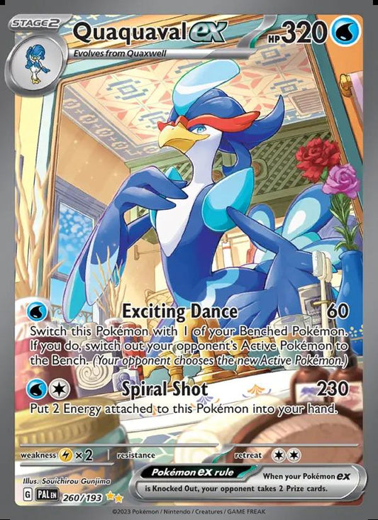 Image of Quaquaval ex Paldea Evolved (PAL) #260