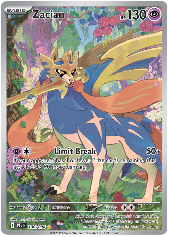 Image of Zacian Phantasmal Flames (PFL) #100