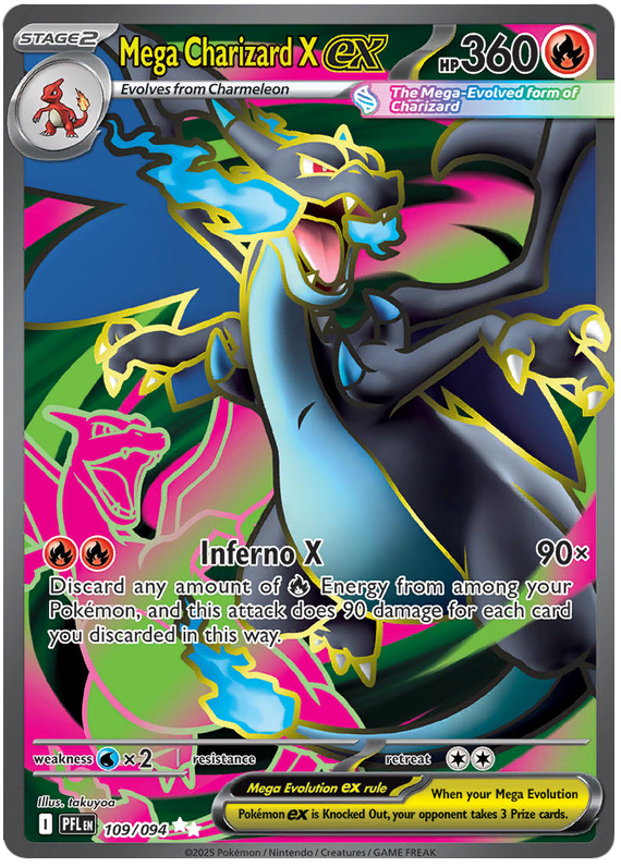 Image of Mega Charizard X ex Phantasmal Flames (PFL) #109