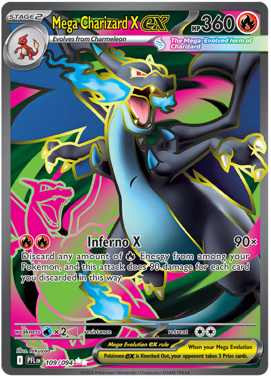 Image of Mega Charizard X ex Phantasmal Flames (PFL) #109
