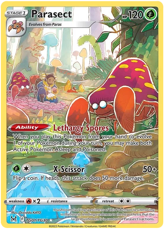 Parasect R TG01/TG30 Lost Origins - Trainer Gallery