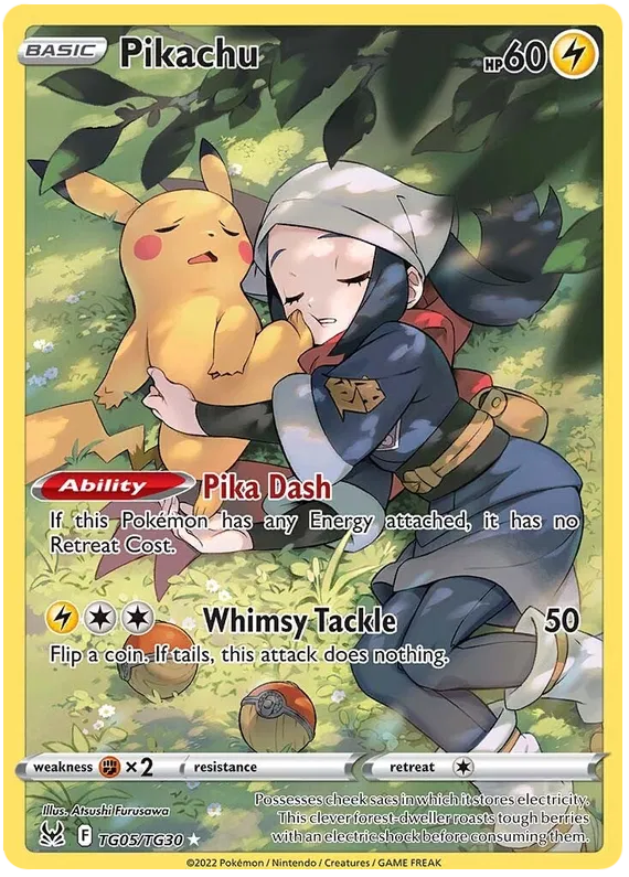 Pikachu R TG05/TG30 Lost Origins - Trainer Gallery