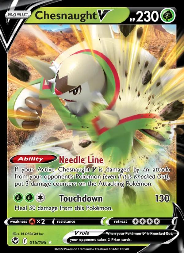 Image of Chesnaught V Silver Tempest (SIT) #015